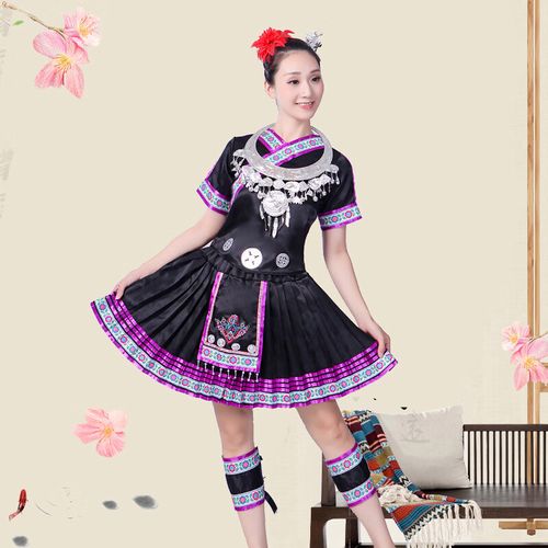 歌珀尼三月三民族服装苗族服装瑶族演出服女云南彝族少数民族壮族